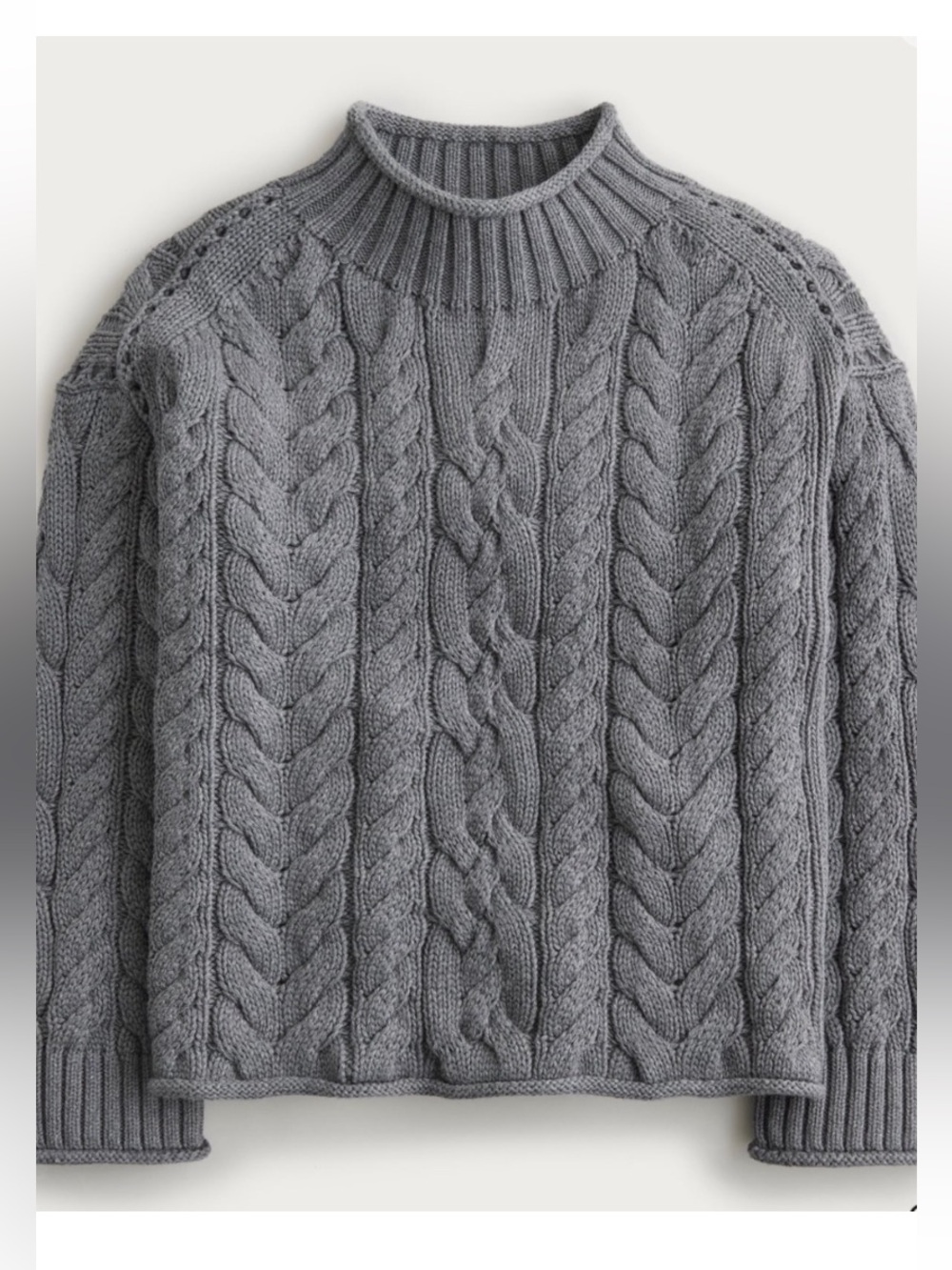 J Crew Cable Knit Rollneck